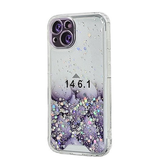 Sparkly TPU Case for iPhone 15 Plus (purple)