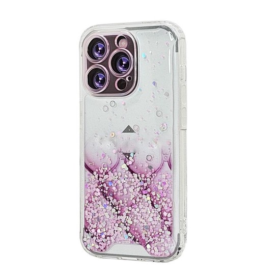 Sparkly TPU Case for iPhone 15 Pro (pink)
