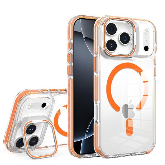 Clear Shield V2 Magsafe TPU Case for iPhone 18 Pro (orange)