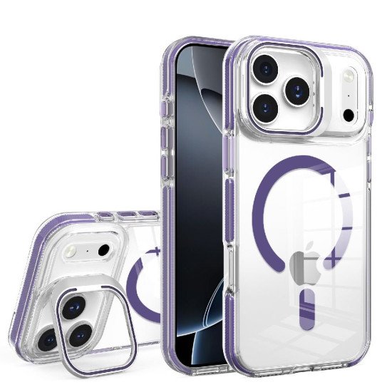 Clear Shield V2 Magsafe TPU Case for iPhone 15 Pro (purple)