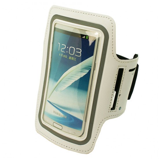 Large Sports Arm Band For iPhone X / 8 / 7 (white)