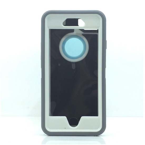 Defender Case w/ Clip For iPhone 8, 7 (grey+white) Defender Case w/ Clip For iPhone 8, 7 (grey+white)