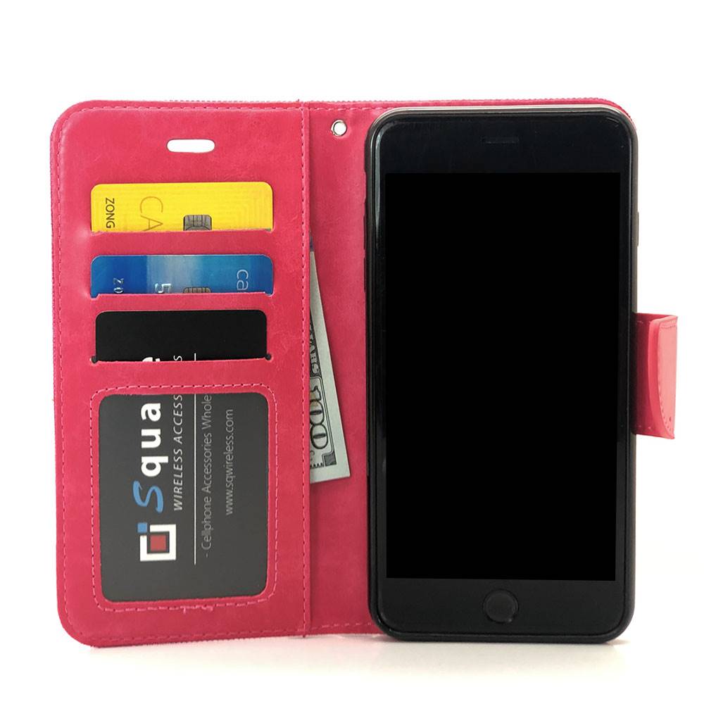 Mesh wallet Case for iPhone 11 Pro Max (hotpink)